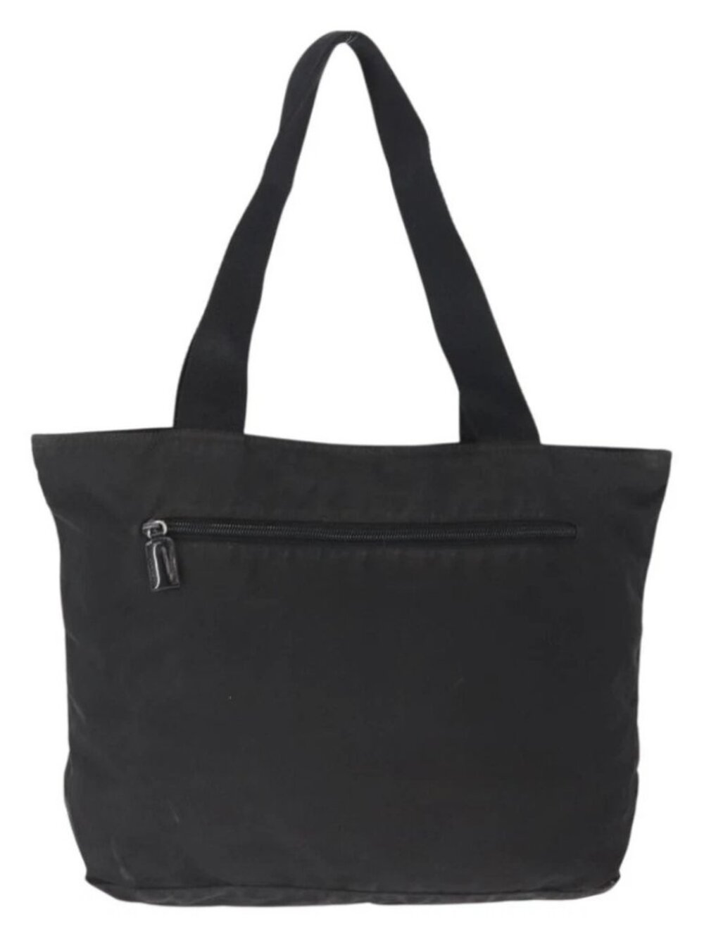 PRADA Tote Bag Nylon Black Silver Auth - Picture 2 of 16